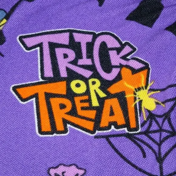 Disney Trick or Treat Purple Stitch PJ Shorts Halloween Pumpkin Cute Pajamas - Picture 3 of 5